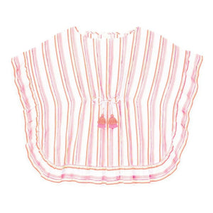 Lison Paris - Çizgili Metalik Kaftan | Pembe