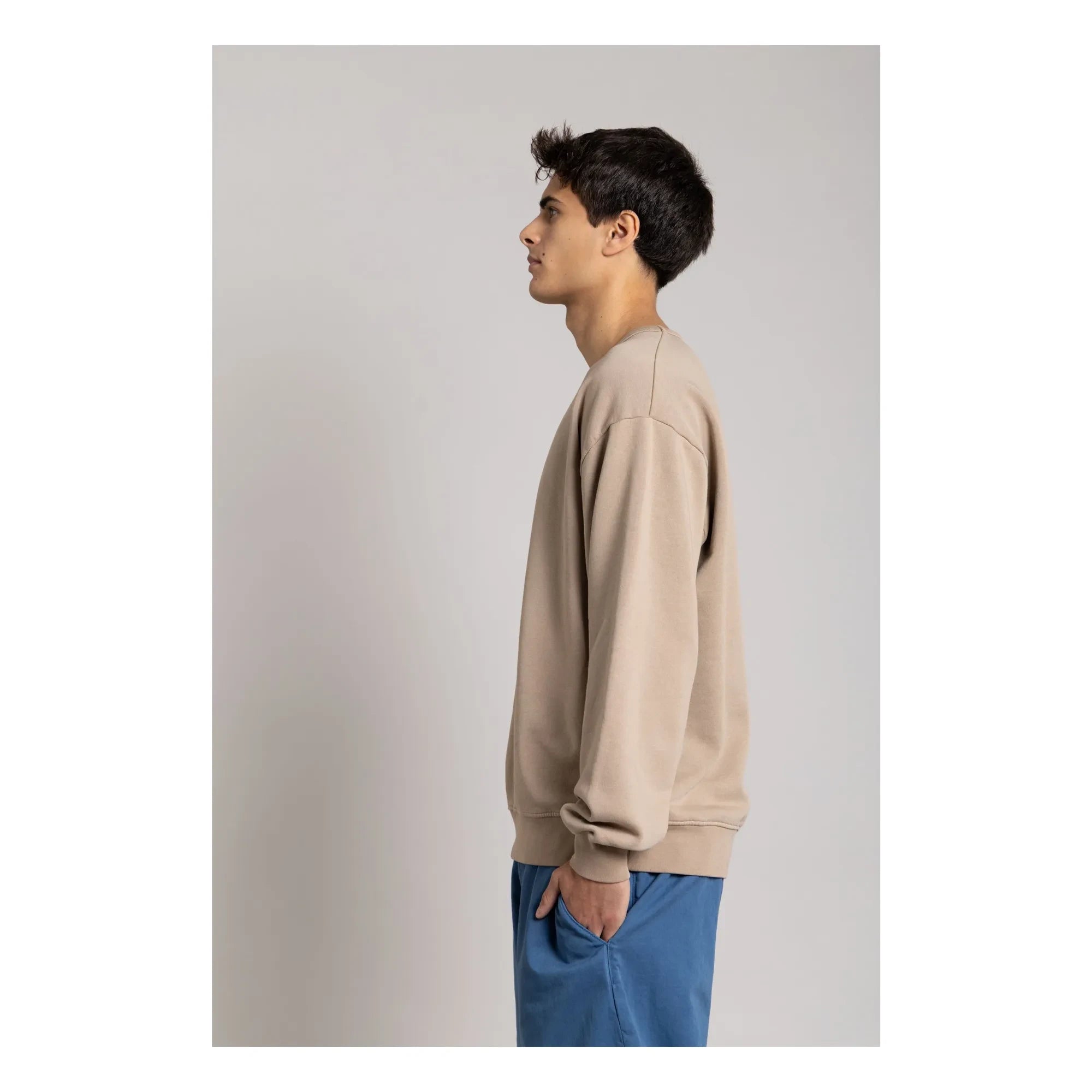 Smallable Man - Bond organik pamuk sweatshirt | Taupe brown