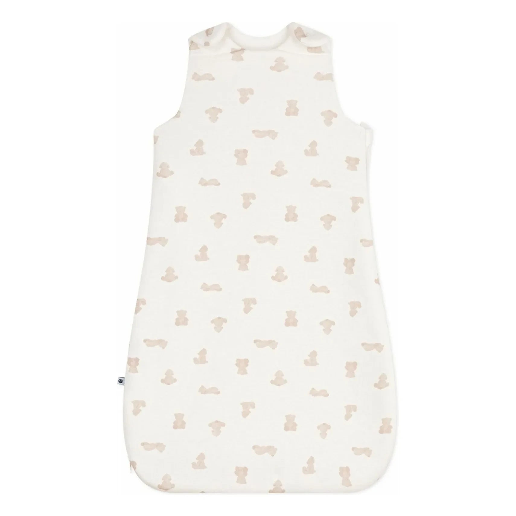 Petit Bateau - Organik Pamuklu Ayı uyku tulumu | Beyaz