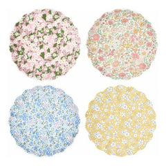 Meri Meri - Küçük melamin tabaklar - Meri Meri x Liberty - 4'lü set