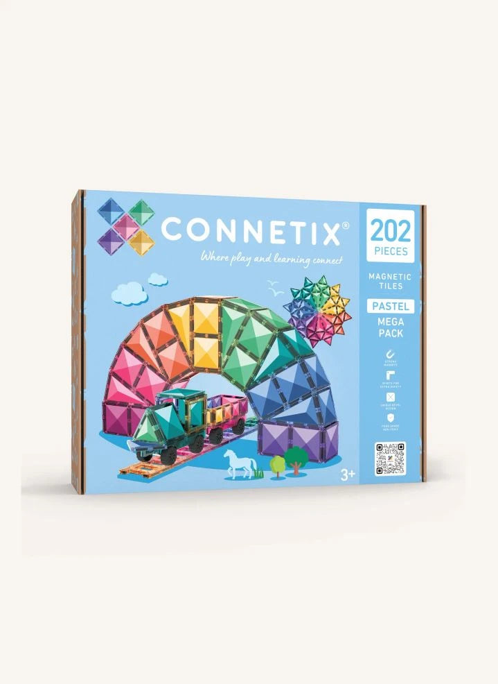 Connetix - باقة ميجا - 202 قطعة | باستيل