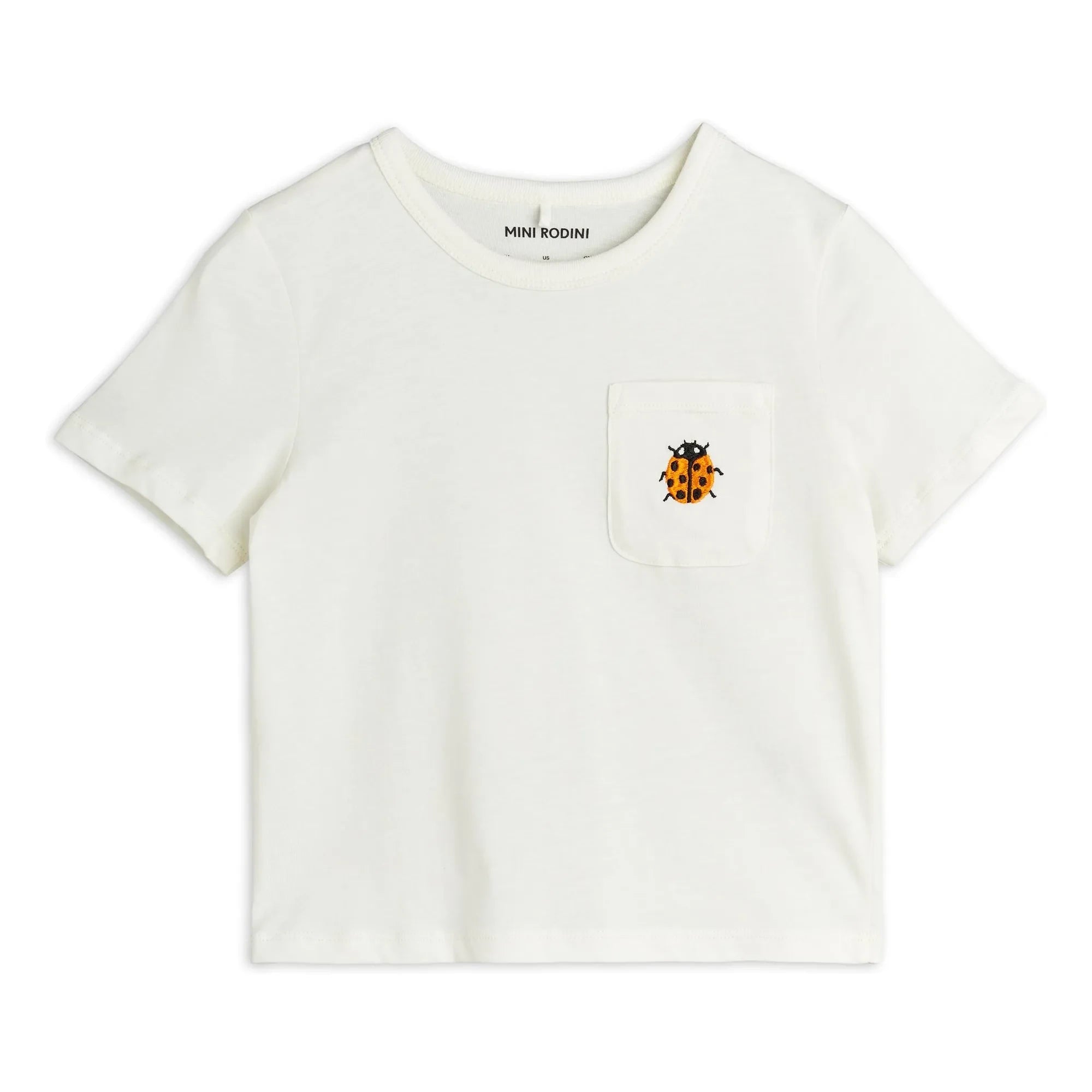 Mini Rodini - Coccinelle organik pamuklu T-shirt | Beyaz