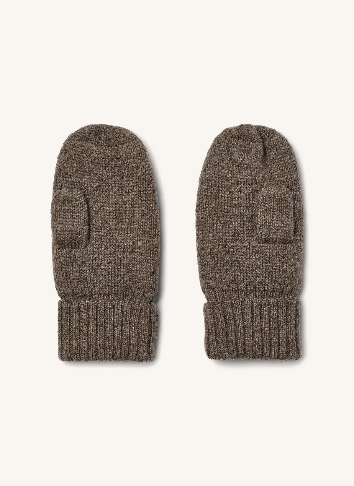Wheat - Towsi Jakarlı Merino Yün Eldivenler | Kahverengi