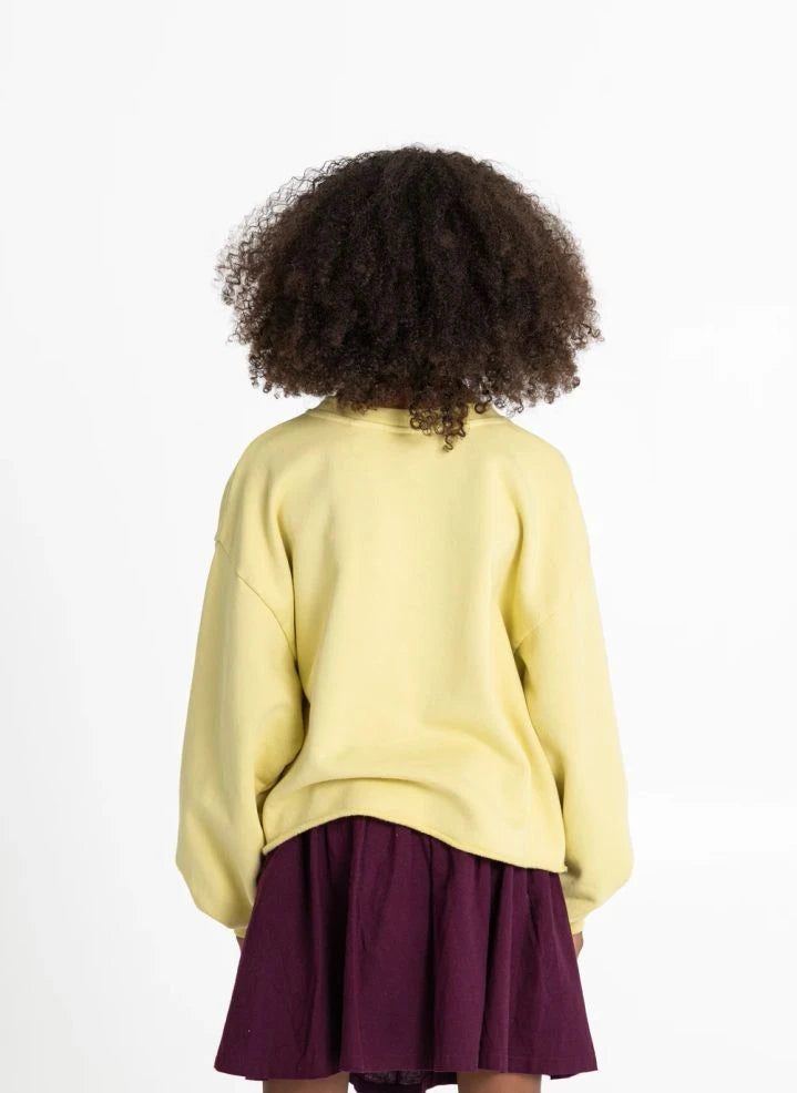 Hundred Pieces - Belmont Lucky Organik Pamuk Sweatshirt | أصفر فاتح