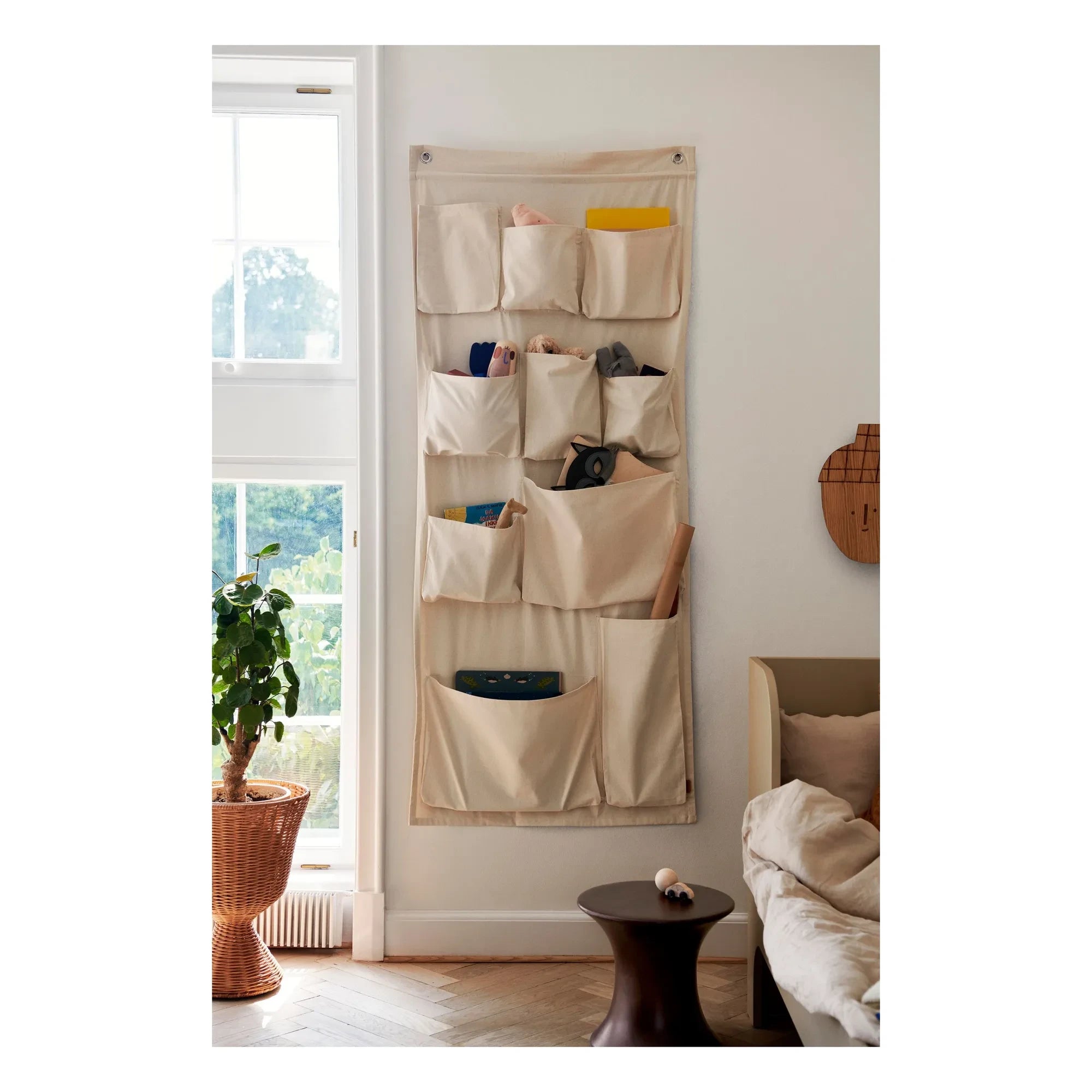 Ferm Living Kids - XL pamuk duvar depolama | Beyaz