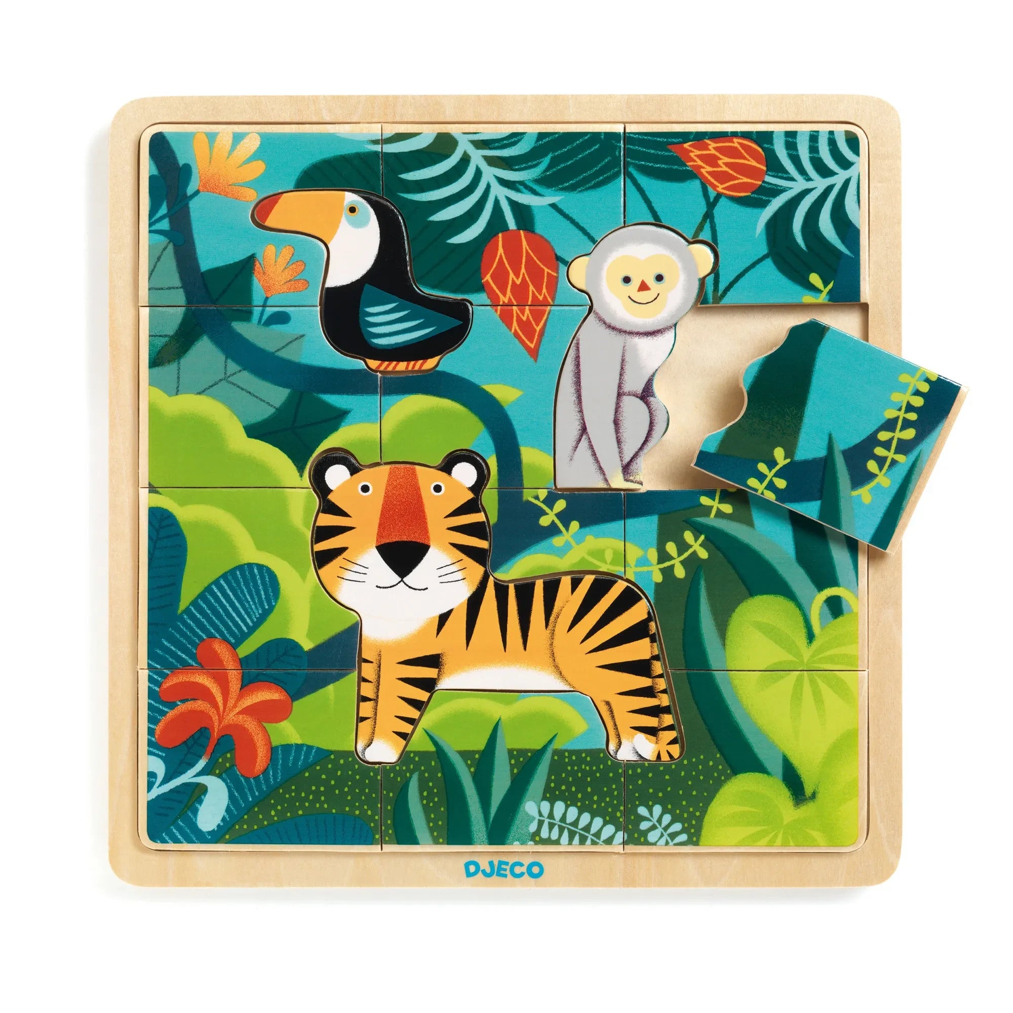 Djeco - 12 Parça Jungle Yapbozu