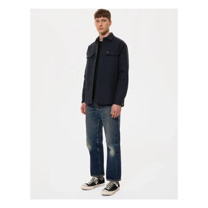 Nudie Jeans - Glenn Astarlı overshirt | Koyu Mavi