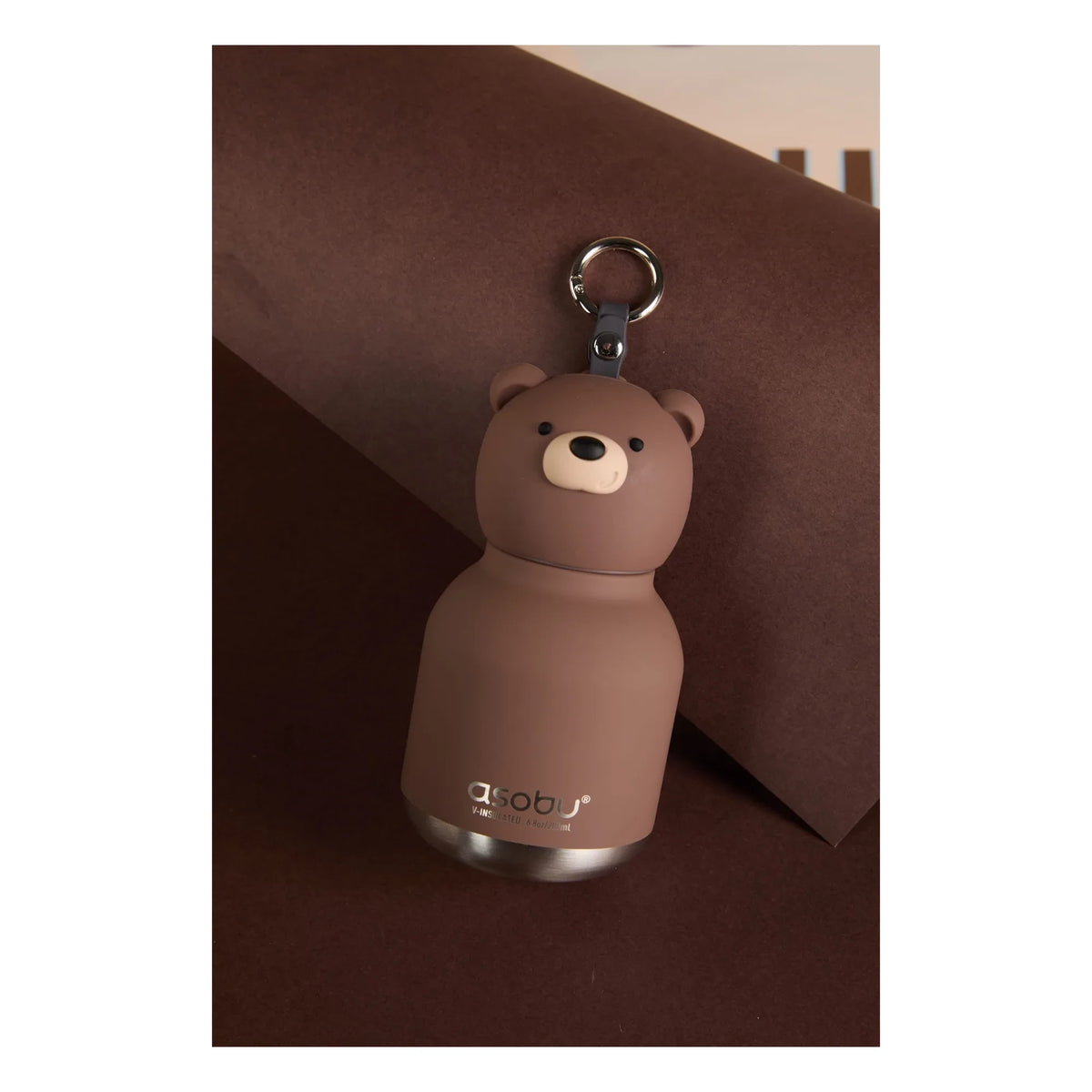 Asobu - Brown Bear paslanmaz çelik mini matara | Brown