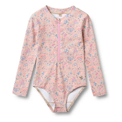 Wheat - Margot Fleuri Geri Dönüştürülmüş Elyaf UV Korumalı Mayo | Açık Pembe