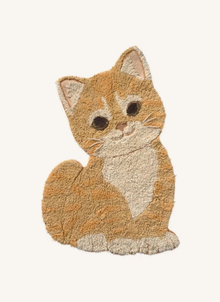 Lorena Canals - Ginger Kedi Halısı | Turuncu