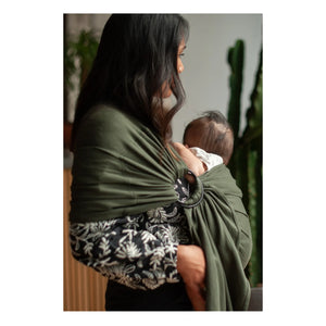 Mama Hangs - Organik Pamuk Bebek Sargısı | Zeytin yeşili