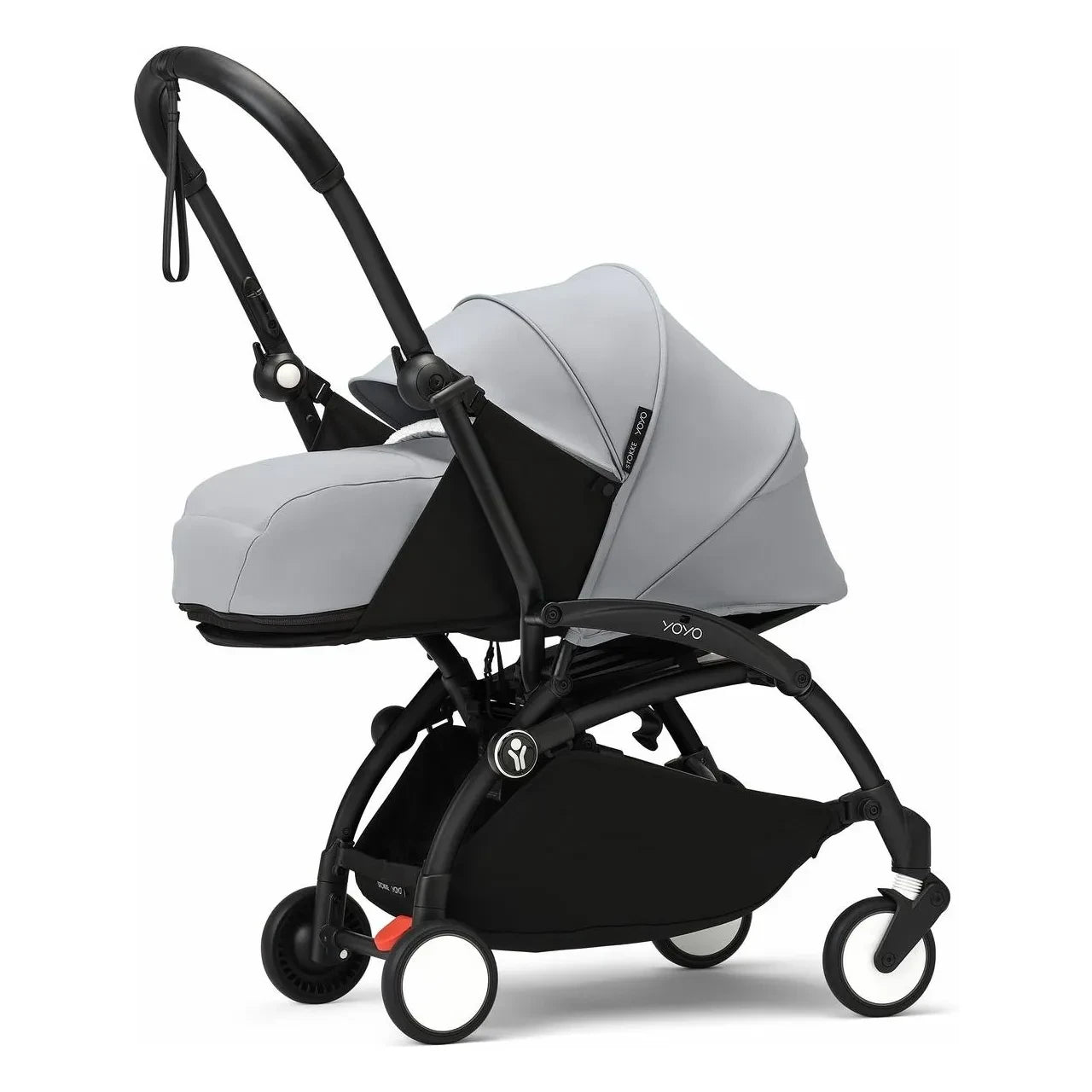 Stokke® - YOYO³ 0+ yenidoğan bebek arabası Siyah çerçeve | Stone