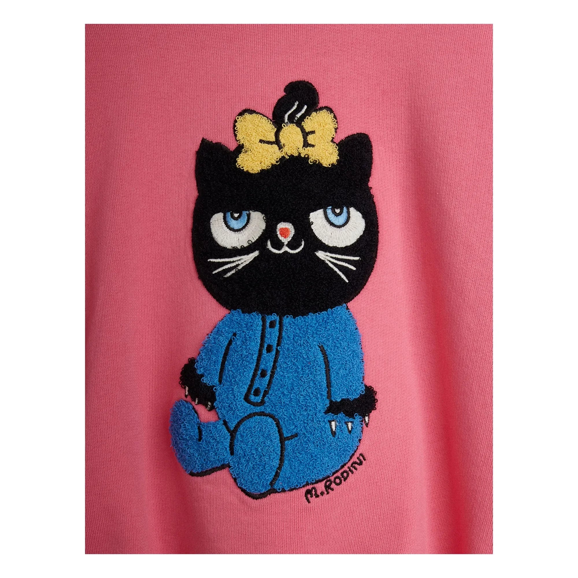 Mini Rodini - Sweat Cat Organik Pamuk | Pembe