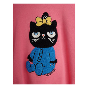 Mini Rodini - Sweat Cat Organik Pamuk | Pembe