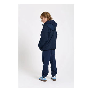 Smallable Kid - Yıkanmış mavi organik pamuk jogger