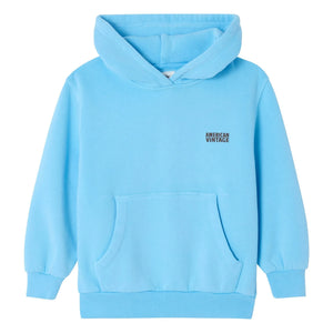 American Vintage - Izubird Kapüşonlu Sweatshirt | Açık mavi