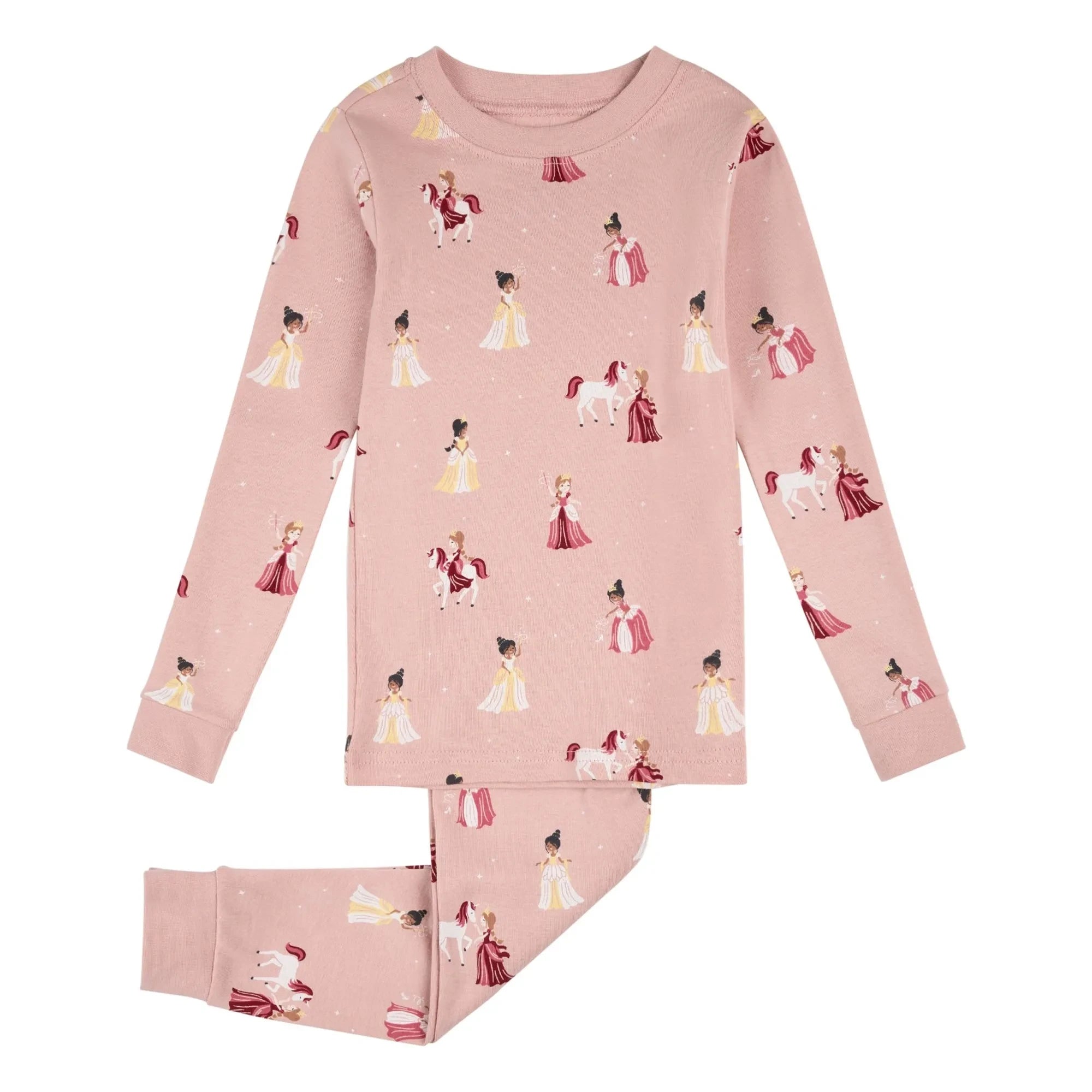 Petit Lem - Prenses Pijama Organik Pamuk | Pembe