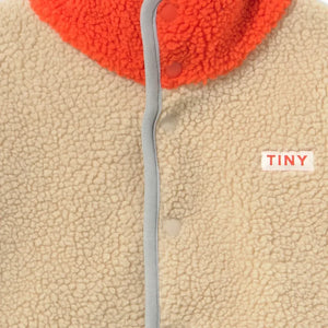 Tinycottons - Renk Bloklu Sherpa Tarzı Ceket | Pembe