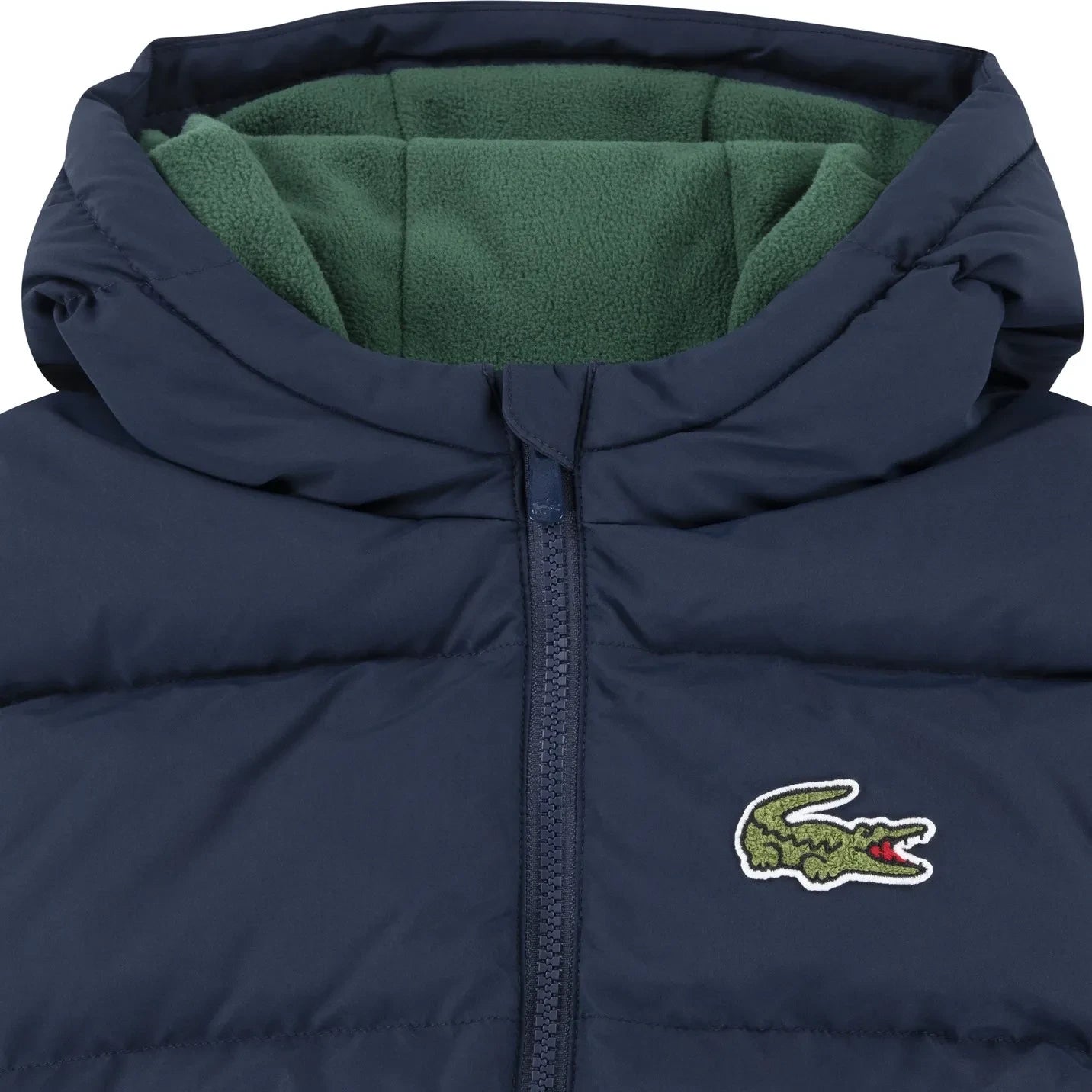 Lacoste - Geri Dönüştürülmüş Elyaf Logolu Dolgulu Mont | Lacivert