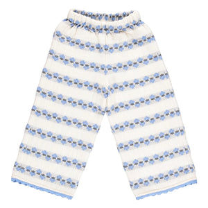 Bebe Organic - Scilla Çiçek Desenli Pantolon | Mavi