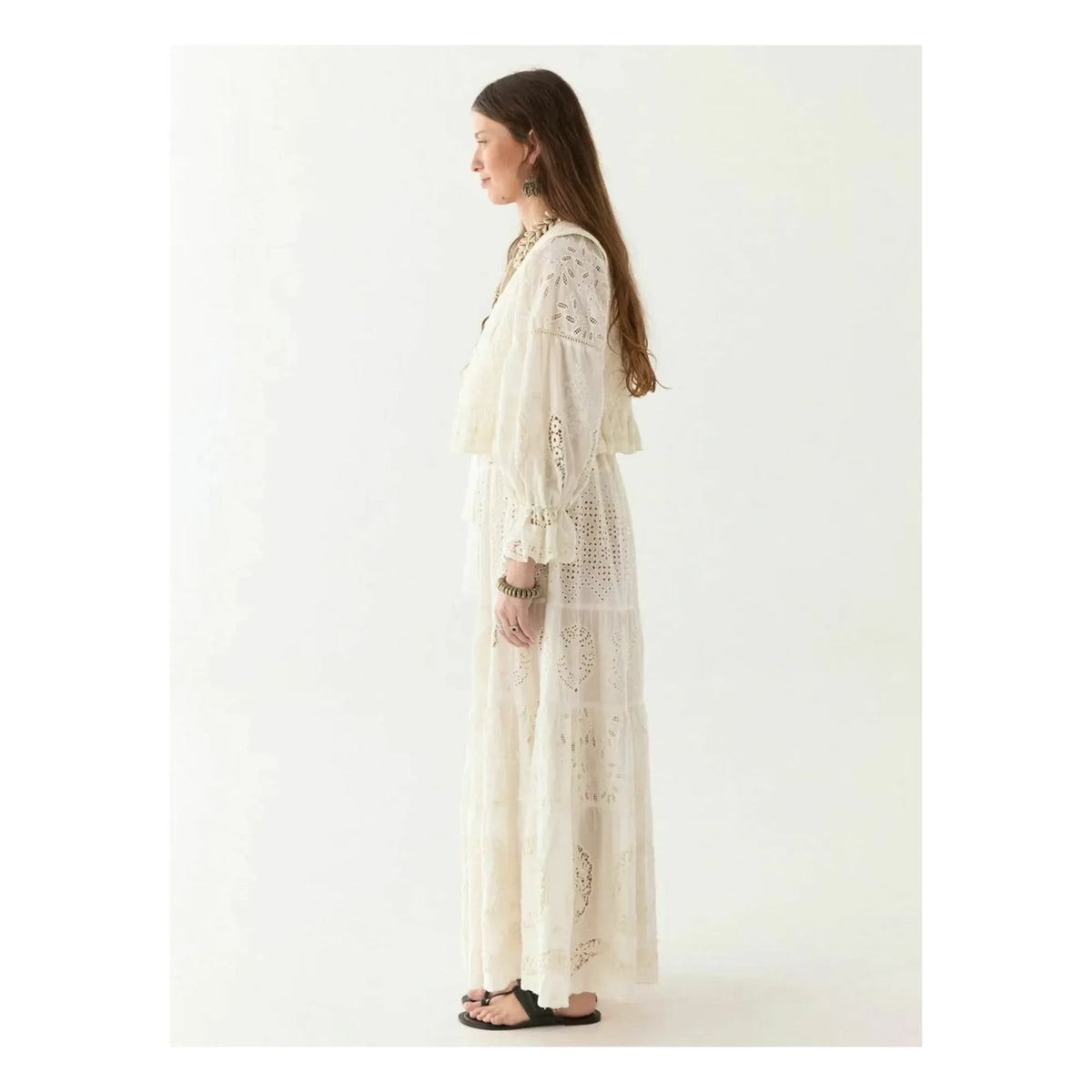 Maison Hotel - Canterbury Patch Elbise Lilibet | Beyaz