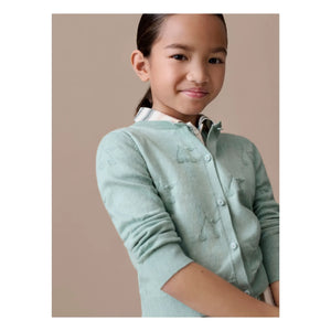 Bonpoint - Cardigan Pointelle Lysia Organik Pamuk | Celadon