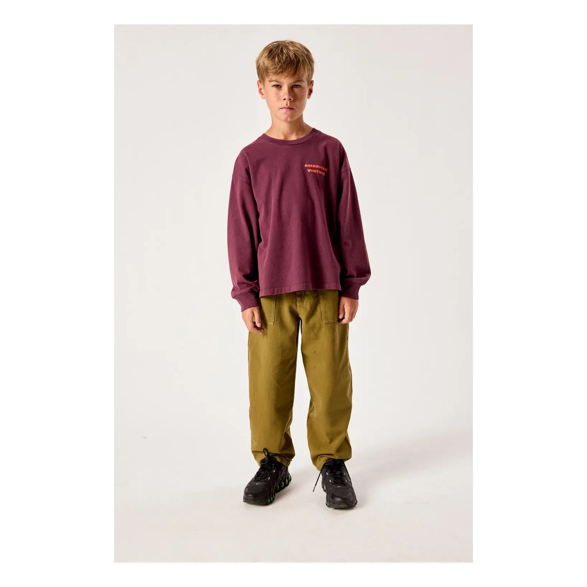 American Vintage - Fizvalley Cool Kids تيشيرت | باذنجان