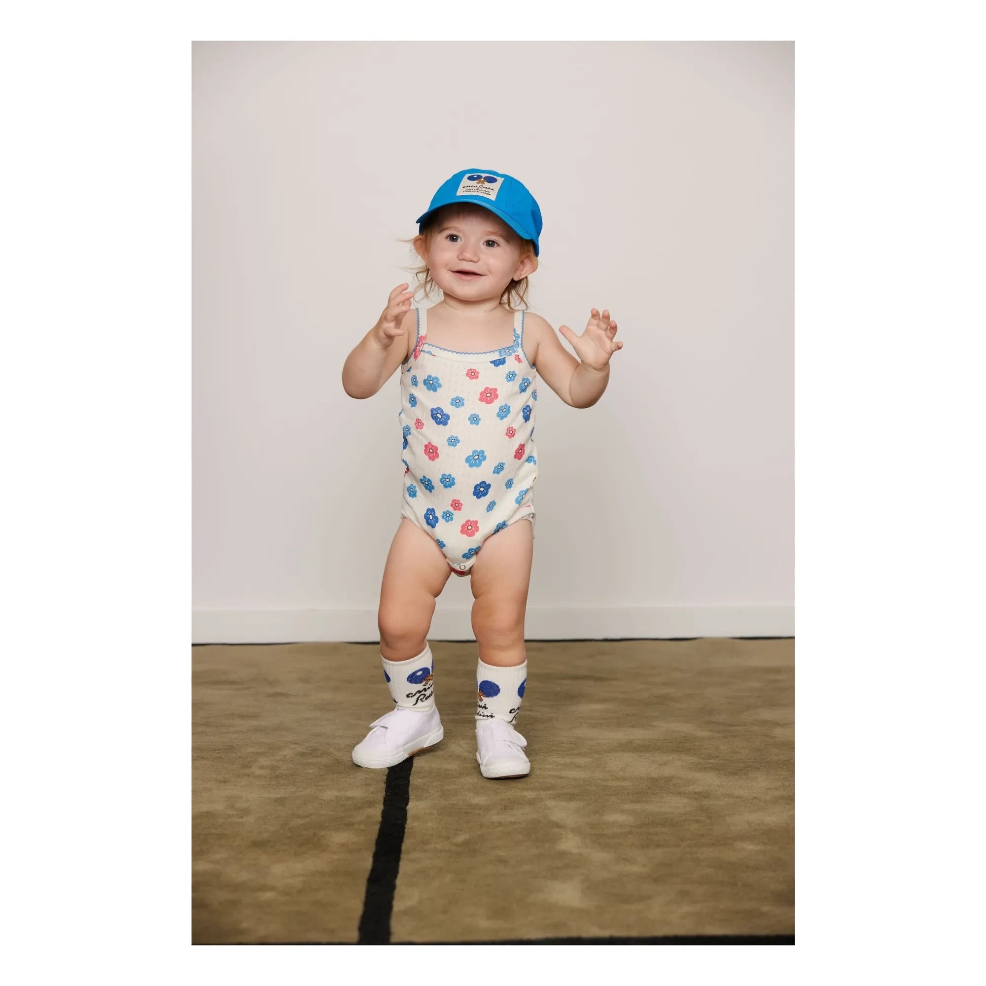 Mini Rodini - Organik Pamuk 7 Çift Ping Pong Çorabı | Mavi