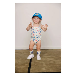 Mini Rodini - Organik Pamuk 7 Çift Ping Pong Çorabı | Mavi