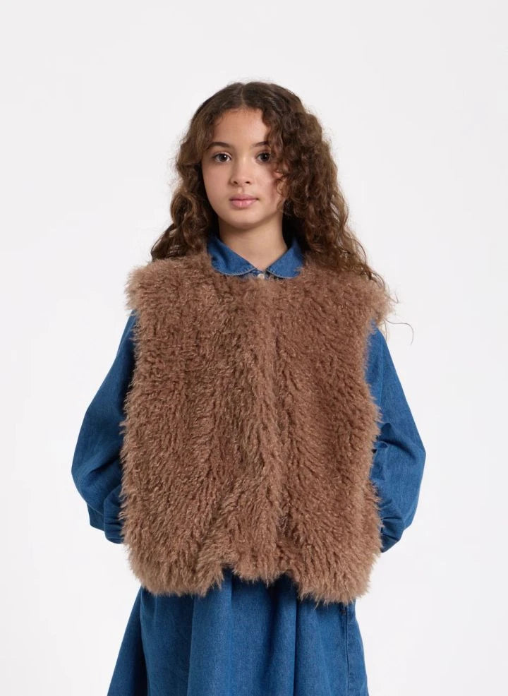 Hundred Pieces - Lucky Kolsuz Kürk Ceket | Taupe brown