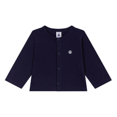 Petit Bateau - Organik pamuklu hırka | Gece mavisi
