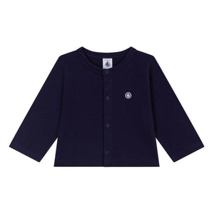 Petit Bateau - Organik pamuklu hırka | Gece mavisi