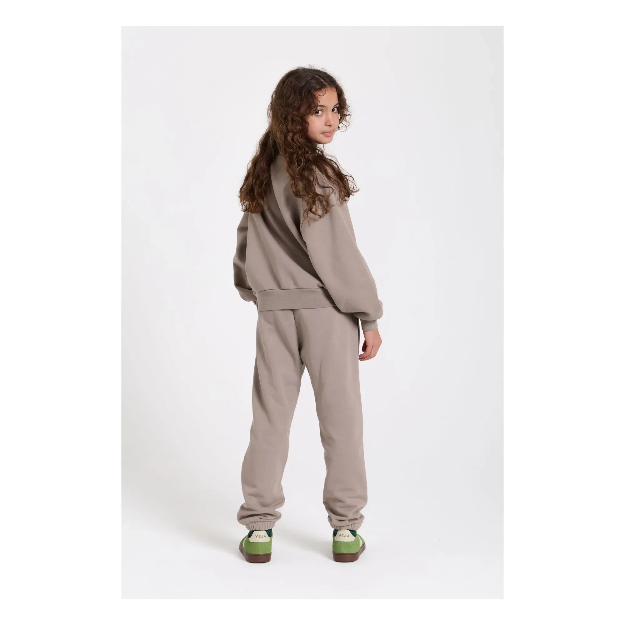 Smallable Kid - Maia organik pamuklu sweatshirt | Gri taupe
