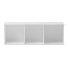 Oliver Furniture - 3x1 Yatay Ahşap Duvara Monte Raf | Beyaz