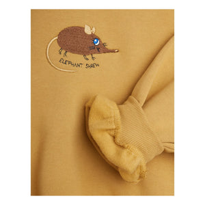 Mini Rodini - Organik Pamuk Fare Baskılı Sweatshirt | Bej