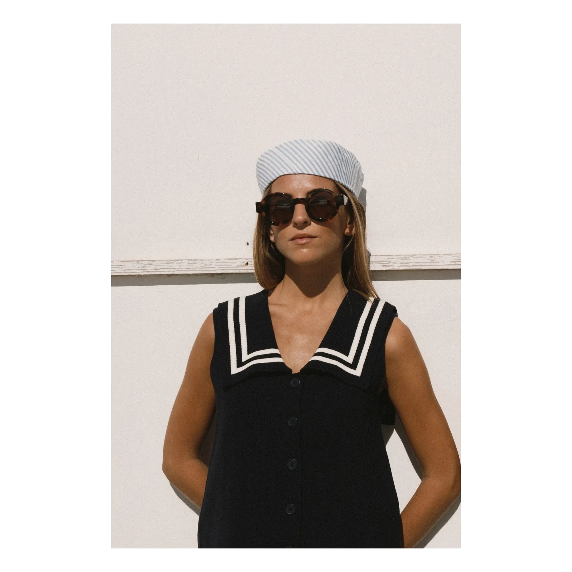 The Tiny Big Sister - Sailor Pamuklu Bluz | Lacivert