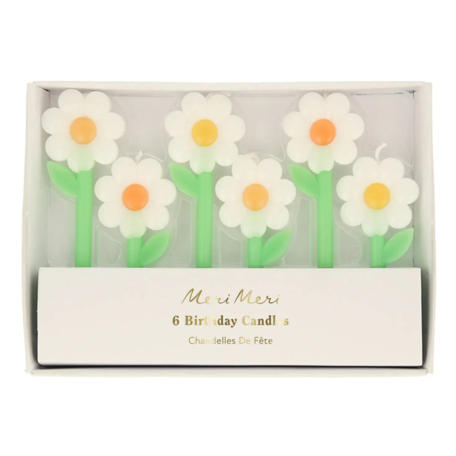 Meri Meri - Marguerite mumları - 6'lı set