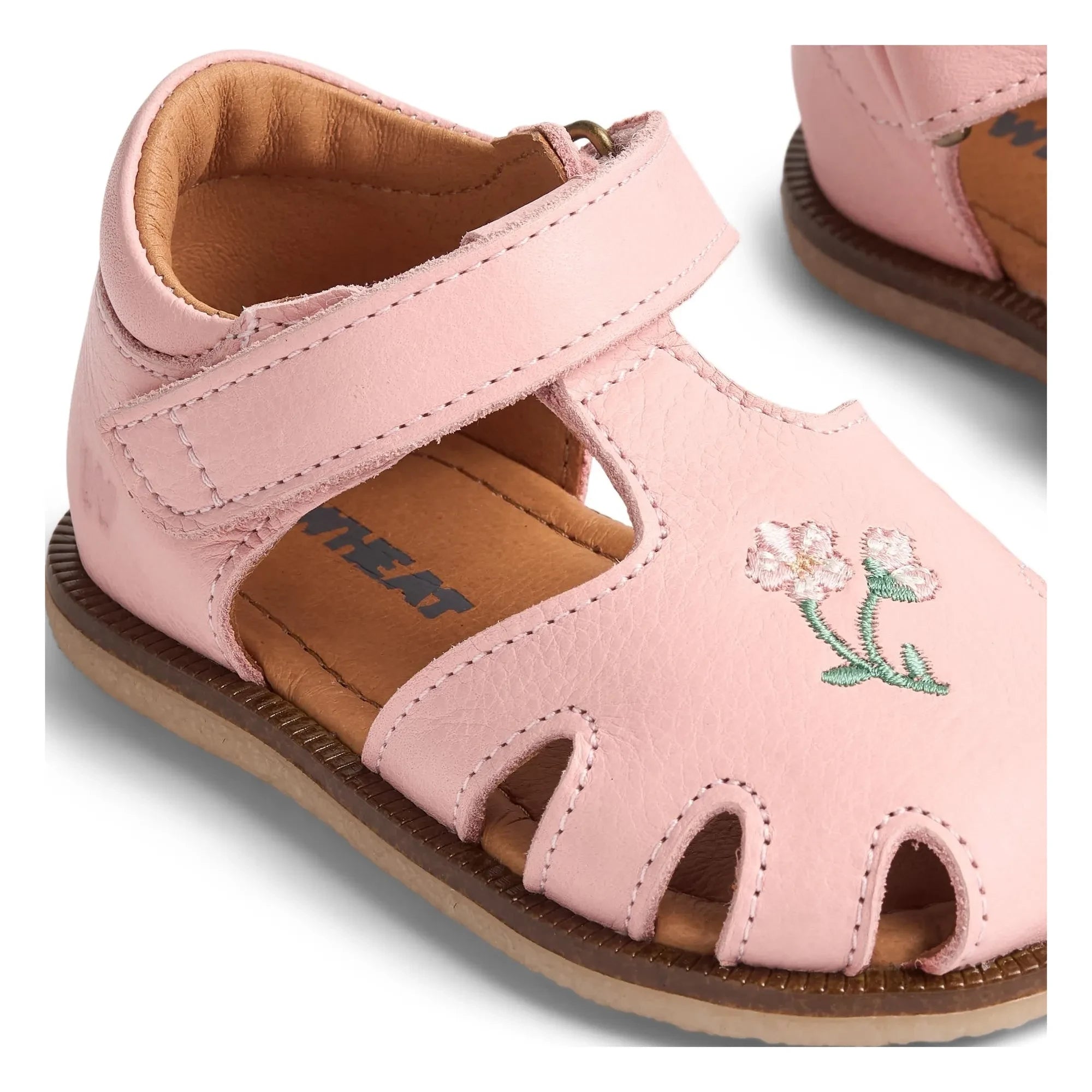 Wheat - Lowe Fleurs Deri Sandalet | Açık Pembe