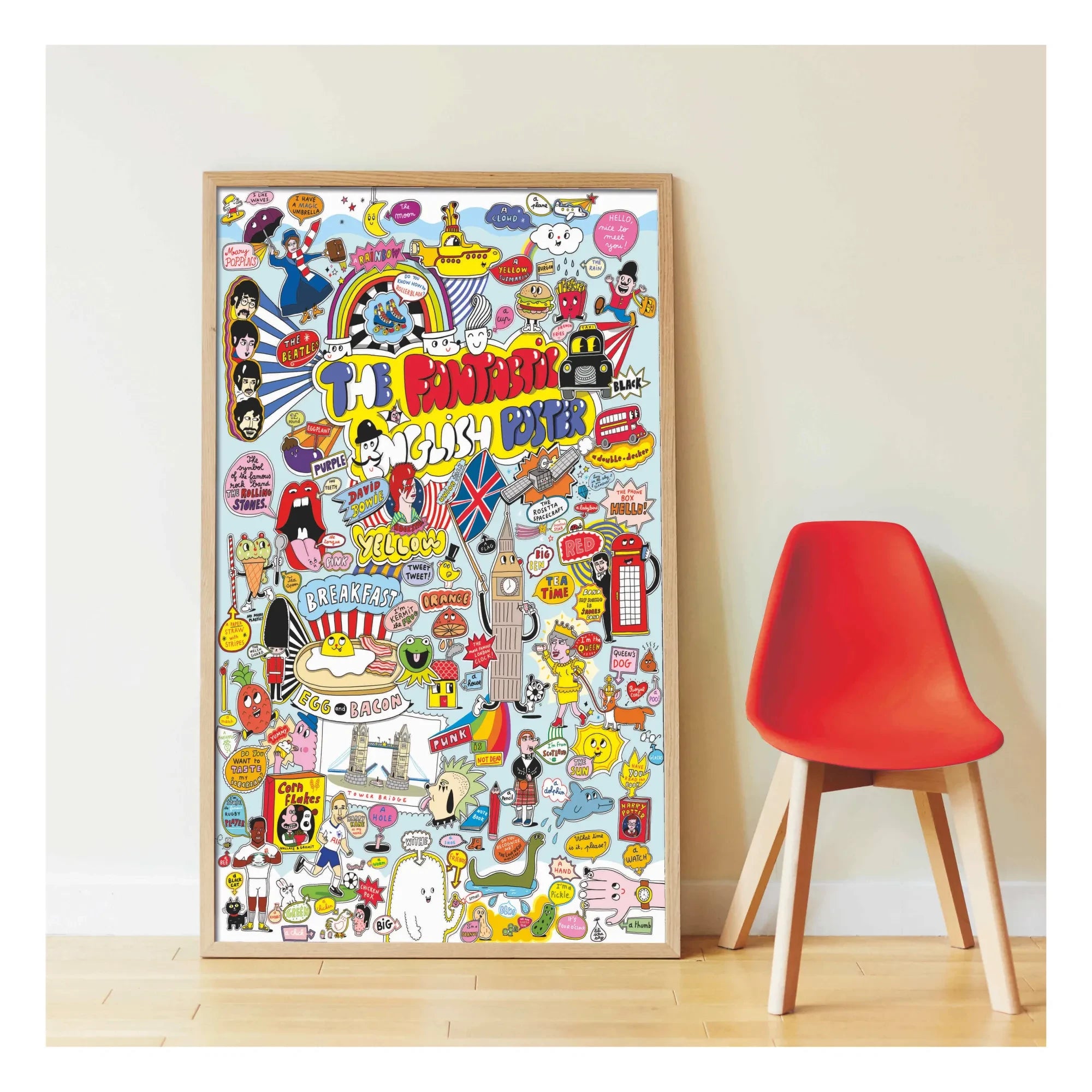 Poppik - %100 İngilizce Sticker Poster