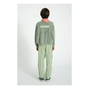 Piupiuchick - Best Friend organik pamuklu havlu sweatshirt | Koyu yeşil