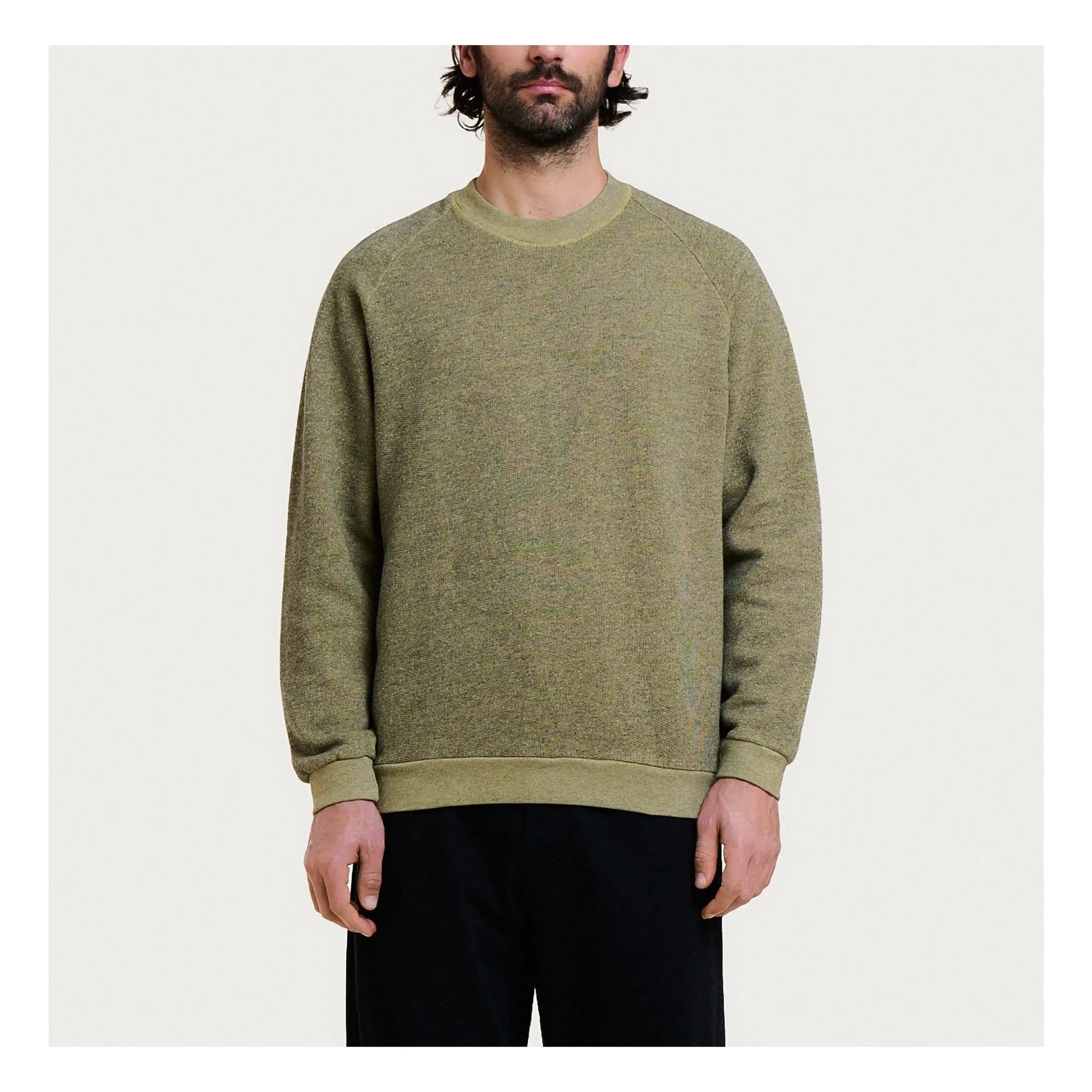 Homecore - Terry sweatshirt | Bej - Yeşil
