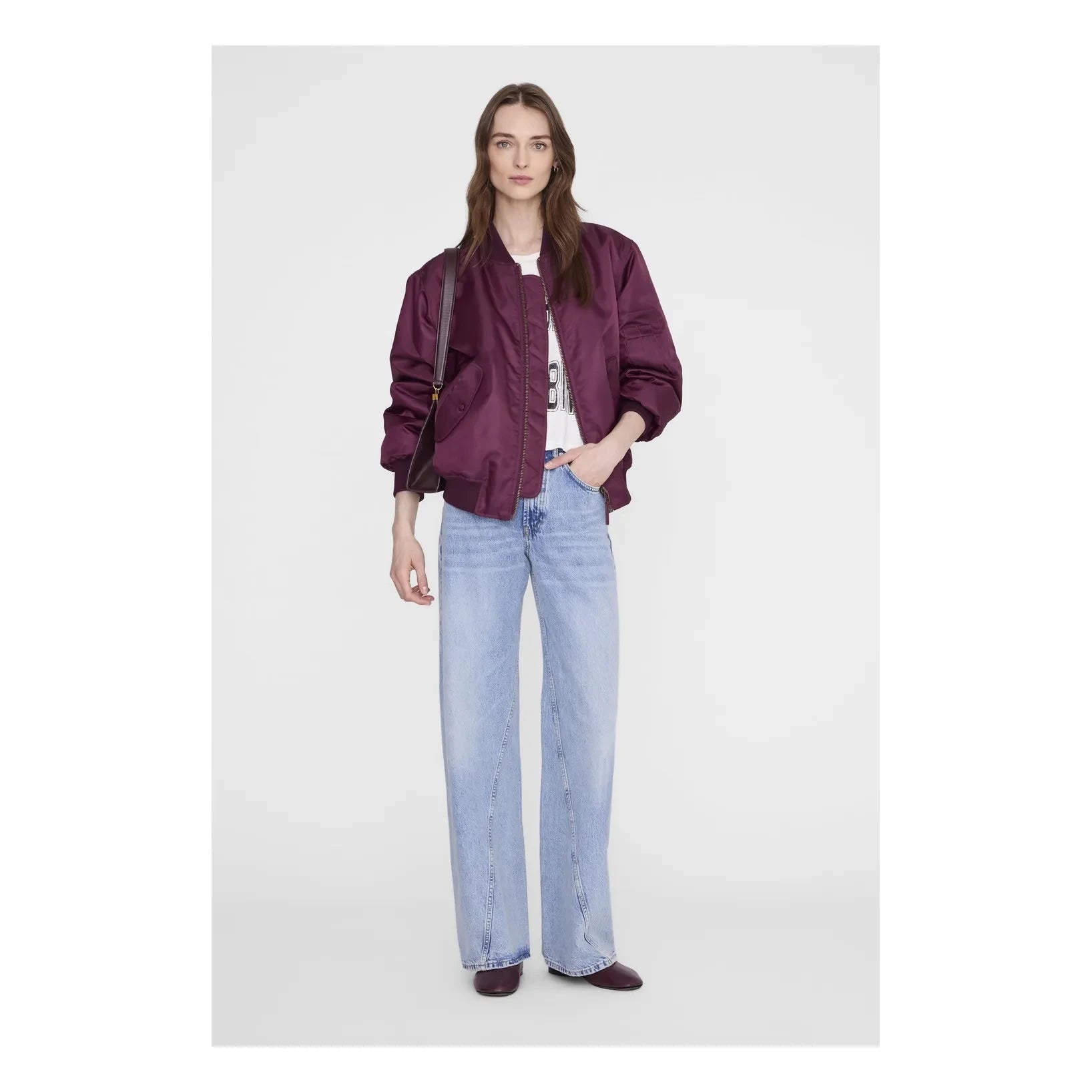 Anine Bing - Bomber Leon | Bordo