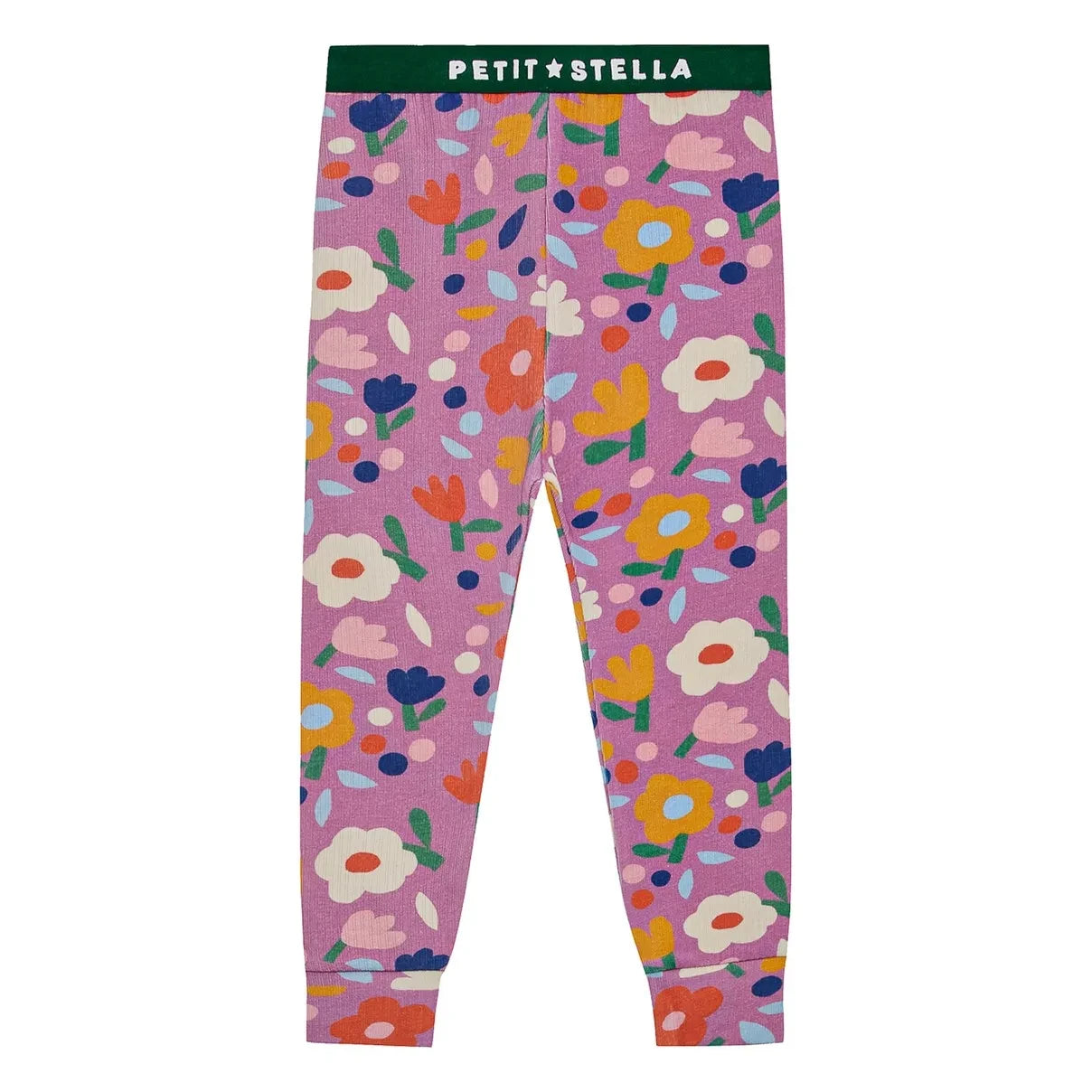 Petit Stella - Çiçek Desenli Pima Pamuk ve Modal Pijama | Mürdüm