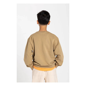 Smallable Kid - Arlo organik pamuk sweatshirt | Kahverengi