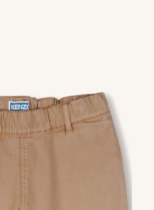 Kenzo - Elastik Paçalı Balon Pantolon | Bej