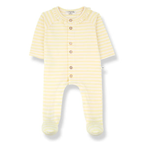 1+ in the family - Camila Çizgili Pijama | Soluk sarı
