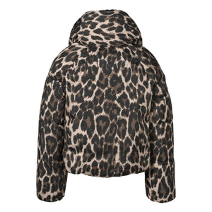 Molo - Heylee Leopar şişme mont | Kahverengi