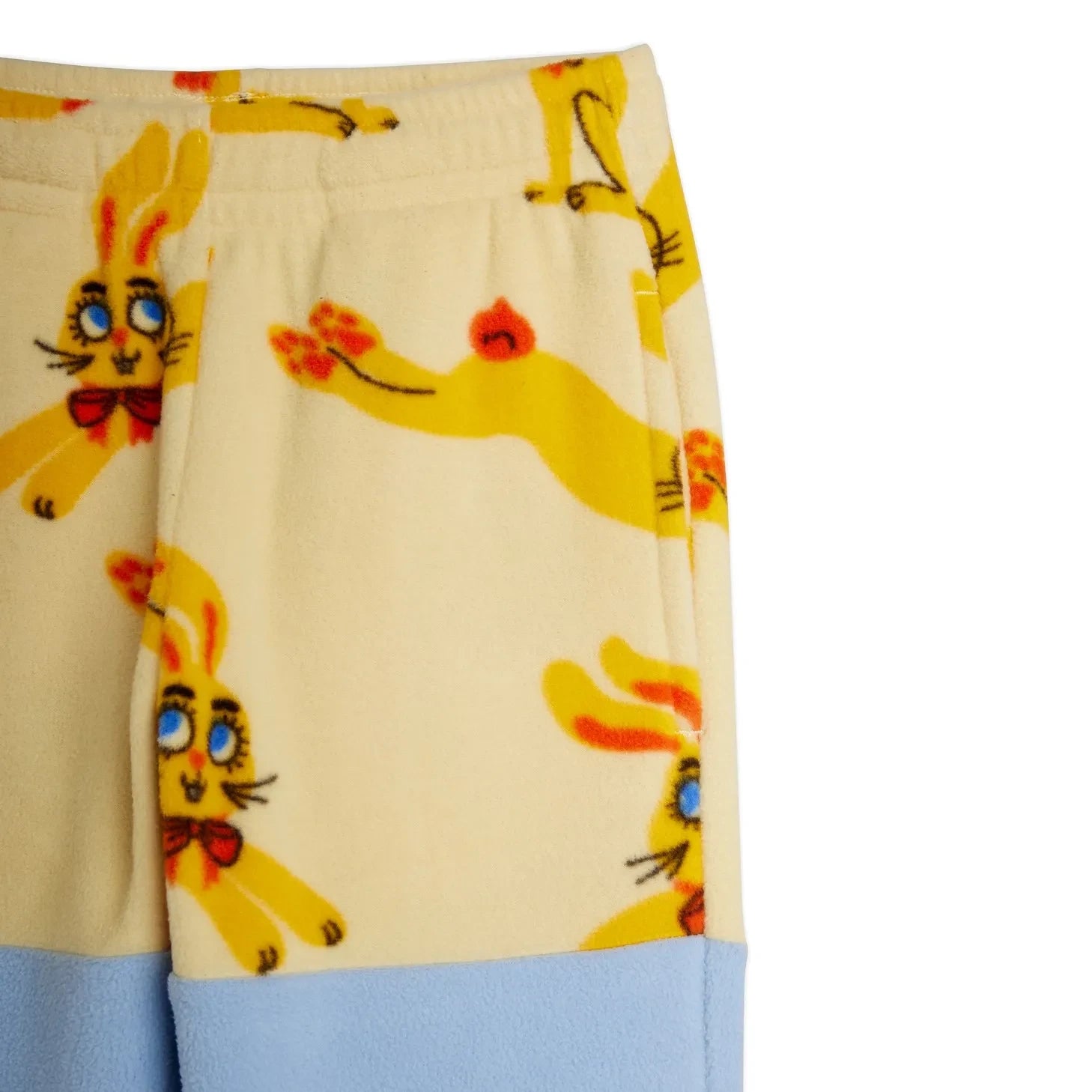 Mini Rodini - Geri Dönüştürülmüş Elyaf Tavşan Pantolon | Sarı