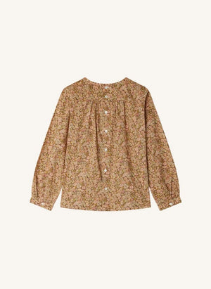 Bonpoint - Juliette Bluz Liberty Organik Pamuk | Mürdüm