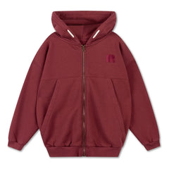 Repose AMS - Organik pamuk fermuarlı sweatshirt | Bordo